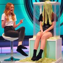 steven306: Girls wearing ankle socks taking part in gunge style gameshows