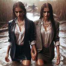carlosstf33: Office workers... glamour Mud and Slime and Wet