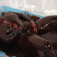 DMarieAllWet: Orgasmic Fun Covered in Chocolate!