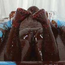 DMarieAllWet: Orgasmic Fun Covered in Chocolate!