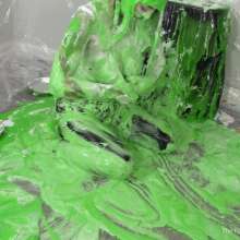 Miss Nicole: Phoebe Strips and Has Naked Fun in the Slime Gunk