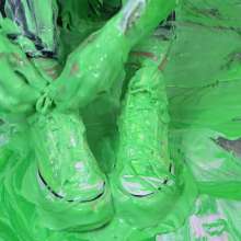 Miss Nicole: Phoebe Strips and Has Naked Fun in the Slime Gunk