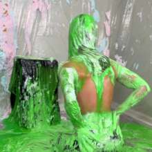 Miss Nicole: Phoebe Strips and Has Naked Fun in the Slime Gunk