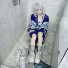 RSSRuinStreetStyle: E-Girl Gets Soaked In Black Slime In Tracksuit, Gymsuit and Fila Sneakers