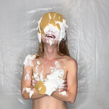 Slimed Models: Eliza in A Sexy Pie and Slime Scene