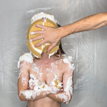Slimed Models: Eliza in A Sexy Pie and Slime Scene