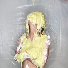 Slimed Models: Eliza in A Sexy Pie and Slime Scene