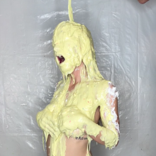 Slimed Models: Eliza in A Sexy Pie and Slime Scene