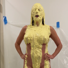 Slimed Models: New Model Jenna Gets Slimed for the First Time!