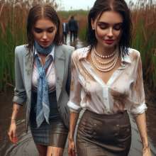 carlosstf33: Office workers... glamour Mud and Slime and Wet