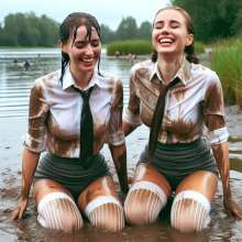 carlosstf33: Office workers... glamour Mud and Slime and Wet