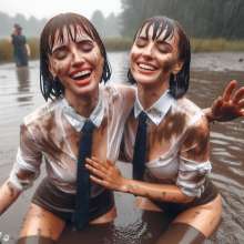 carlosstf33: Office workers... glamour Mud and Slime and Wet