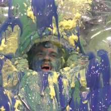 LiquidX: Zane Trapped in Inflatable Chair