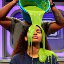 h361361: Green Slime gameshow punishment