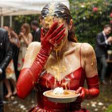 Sleazoid44: Well-dressed women, well-aimed pies