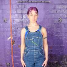DungeonMasterOne: Lady Jennifer cleans up in soaking wet dungarees!