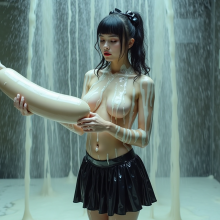 voith: Slime Works girls with their inflatables