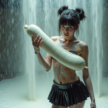 voith: Slime Works girls with their inflatables