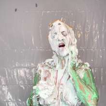 Slimed Models: Ashley Sensuously Pied and Slimed Topless