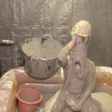 messytradie: Dirty Hi-Viz and Yellow Wellies Totally Gunged