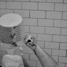 Wamlanta: Big bearded guy gets pied and slimed