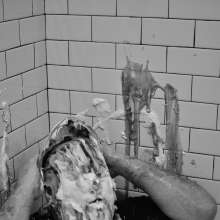 Wamlanta: Big bearded guy gets pied and slimed