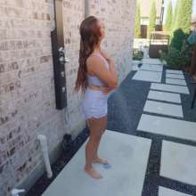 WetlookFashion: Emma Swims in a Sporty LuluLemon and Nike Combo