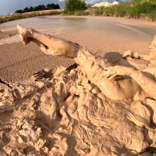 TannerQS: Femboy Sinking in Peanutbutter Clay