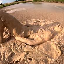 TannerQS: Femboy Sinking in Peanutbutter Clay