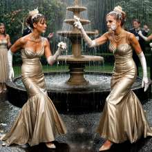 Sleazoid44: Pied for wearing the same dress