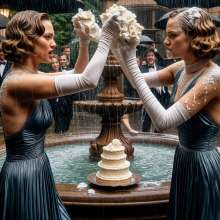 Sleazoid44: Pied for wearing the same dress