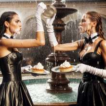Sleazoid44: Pied for wearing the same dress