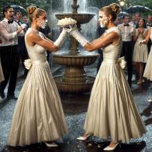 Sleazoid44: Pied for wearing the same dress