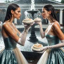 Sleazoid44: Pied for wearing the same dress
