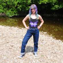 DungeonMasterOne: Lady Jennifer Gets Soaked in the River in Jeans.