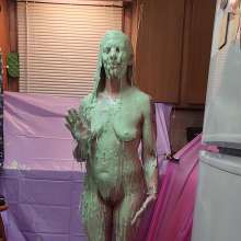 Slimed Models: MJ's First Time: A Naked Green Sliming