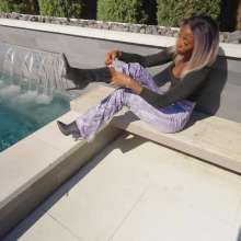 WetlookFashion: Naomi Gets Wet in Black and White