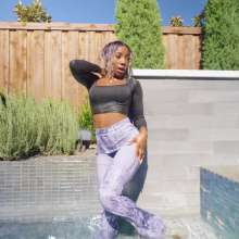 WetlookFashion: Naomi Gets Wet in Black and White