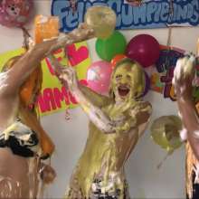 RevSlymsford: Nicolette's Elegant Birthday Soiree Becomes 3 Girl Foodfight