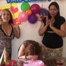 RevSlymsford: Nicolette's Elegant Birthday Soiree Becomes 3 Girl Foodfight