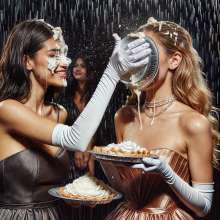 Sleazoid44: Well-dressed women, well-aimed pies
