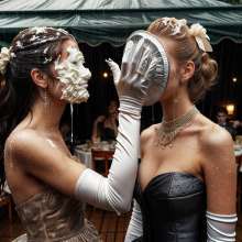 Sleazoid44: Well-dressed women, well-aimed pies