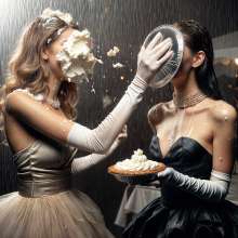 Sleazoid44: Well-dressed women, well-aimed pies