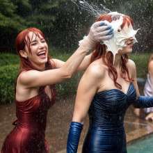 Sleazoid44: When the formal party water fight gets gooey
