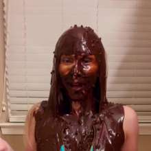 Slimed Models: Scarlett the Human Chocolate Fountain