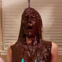 Slimed Models: Scarlett the Human Chocolate Fountain