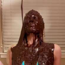 Slimed Models: Scarlett the Human Chocolate Fountain