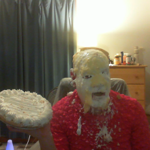 Pie Plastered Tranny: 