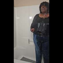 gsdwetlook: Showering Fully-clothed in Jeans and a Sweater