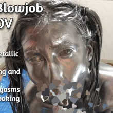 VioletVixen: Silver Blowjob POV Paint IN Eyes Eye Contact+Dildo Fucking